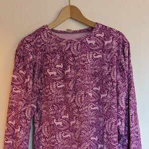 Forest print long sleeve dress/tunic
